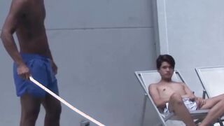 Latino pool boy is about to get drilled bareback
