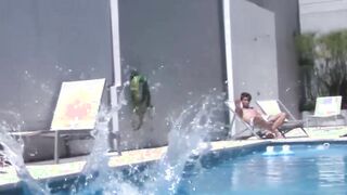 Latino pool boy is about to get drilled bareback