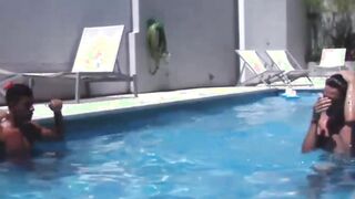 Latino pool boy is about to get drilled bareback