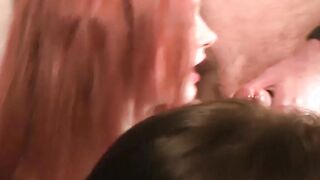 Tattooed MILF Summer Angel hard banged at bukkake party