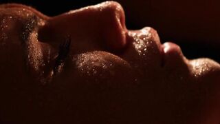 Nubile babe spitroasted by two big cocks in erotic 3way