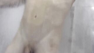 Real amateur jock films his solo masturbation in bathroom