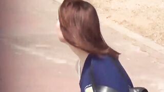Japanese cuties take panties off to pee in hidden places