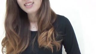 Pretty Japanese babe with hairy pussy pissing hard
