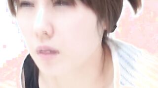 Japanese cuties need to pee hard while being filmed
