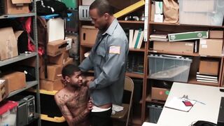 Hung jock demolishes ass hole of a horny shoplifting twink