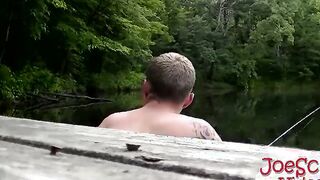 Joe cant stop himself from sucking this straight guys cock