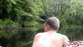 Joe cant stop himself from sucking this straight guys cock