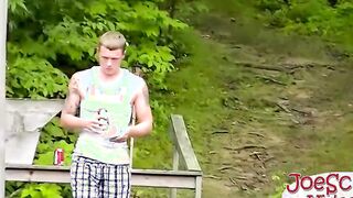 Joe cant stop himself from sucking this straight guys cock