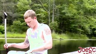 Joe cant stop himself from sucking this straight guys cock