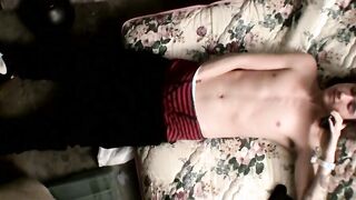 Adorable skinny straight thug Sean Johansen solo masturbates