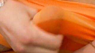 Pretty young gay dude wanks his dick while in underwear