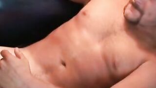 Nasty old man grabs his fat dick and masturbates solo