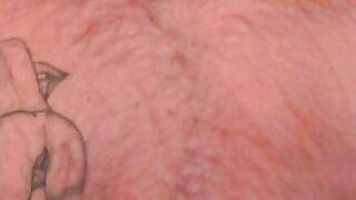 Freaky voluptuous homo wanks his cock and cums solo