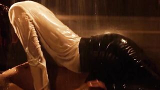 Sinful babe with natural tits moans while fucked sensually