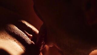 Sensual fuck in pitch darkness with very sinful blonde babe