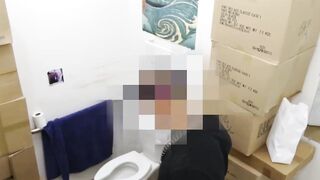 Amateur teen caught on hidden cam riding huge dick after BJ