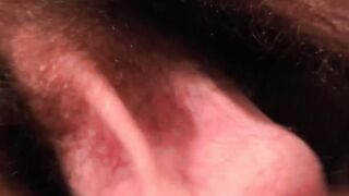 Handsome stud gets his balls caressed while cumming