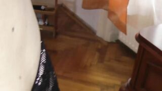 UK MILF beauty Lara fucked doggystyle for cum in mouth