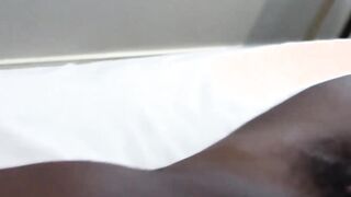 Inked amateur sucks cock before hard interracial pounding