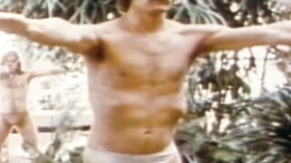 Vintage gay session with handsome males full of passion