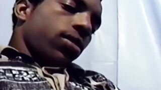 Black gay man loves to suck cock in classic video action