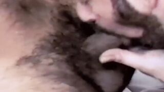 Stud showing his blowjob skills in retro gay video