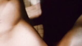 Real men enjoy interracial bareback in classic porn video
