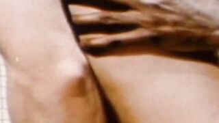 Real men enjoy interracial bareback in classic porn video