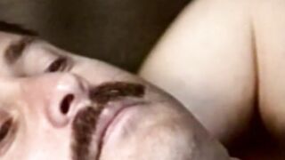 Stud vintage male strokes hairy big cock before cumming solo