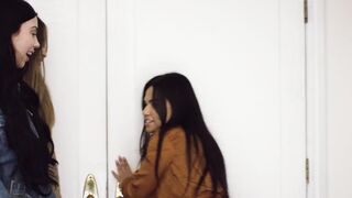 Creeping stepbro fucks stepsis friend
