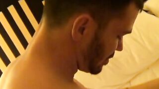 Raw gay sex with very muscular hunk and young twink