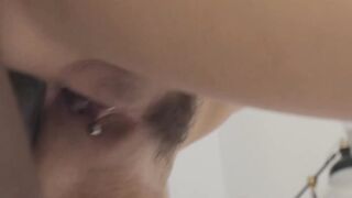 Euro blonde babe ass fucked in POV by bbc monster