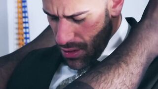 Inked hunk Dani Robles railed hard by coworker Gustavo Cruz