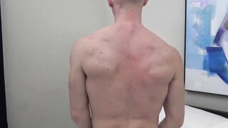 Stunning jockstrap young gay solo jerking off his huge cock