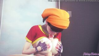 Dragon Ball Animated - Pan cunnilingus, fellatio and nailed - Animated Manga Japanese Hentai Porn