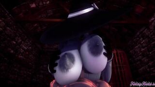 Resident Evil Anime 3D - point of view Lady Dimitresku boobjob and cowgirl style with jizzed - Hentai Manga Japanese Porn Tape - First person realistic clip