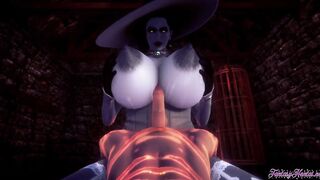 Resident Evil Anime 3D - point of view Lady Dimitresku boobjob and cowgirl style with jizzed - Hentai Manga Japanese Porn Tape - First person realistic clip