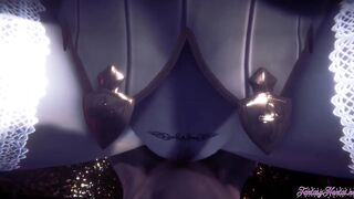 Resident Evil Anime 3D - point of view Lady Dimitresku boobjob and cowgirl style with jizzed - Hentai Manga Japanese Porn Tape - First person realistic clip