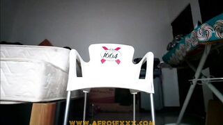 Doing my hair nude legs open