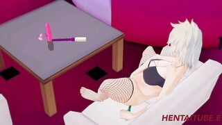 Boku No Hero Cartoon - Mitsuki Bakugou Fingers herself and Squirt - 3D 4K