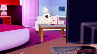 Boku No Hero Cartoon - Mitsuki Bakugou Fingers herself and Squirt - 3D 4K