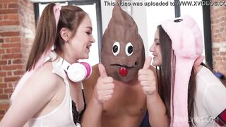 Shitman and ghoul Rough screwed 2 Hentai schoolgirls - chan Baby Bamby and Maya Bee ! Double cunt   DAP NRX117