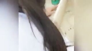 OUTDOORS QUICKIE SEX into Rooftop to my Mexican 18 Year Old Neighbors, She’s a sexy College bimbos Washing the Clothes! VOL two