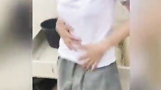 OUTDOORS QUICKIE SEX into Rooftop to my Mexican 18 Year Old Neighbors, She’s a sexy College bimbos Washing the Clothes! VOL two