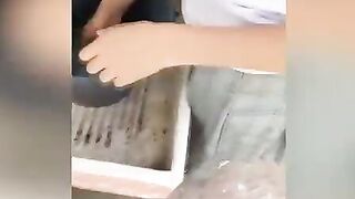 OUTDOORS QUICKIE SEX into Rooftop to my Mexican 18 Year Old Neighbors, She’s a sexy College bimbos Washing the Clothes! VOL two