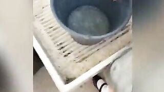 OUTDOORS QUICKIE SEX into Rooftop to my Mexican 18 Year Old Neighbors, She’s a sexy College bimbos Washing the Clothes! VOL two