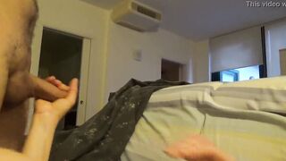 slides his dick inside my mouth and then he breaks my snatch and jizzes all over me without stopping cumming