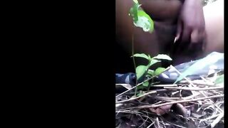 hot black bimbos with nice hooters touching herself into the forrest