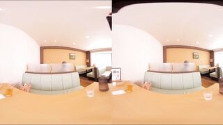 VR　Exposed sex inside a diner! She shows her titties and says "I'm so embarrassed! Bareback Cumshot